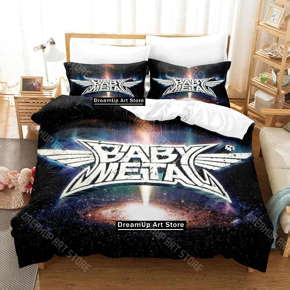 3D Printed Babymetal Band Bedding Set for Boys Girls Duvet Cover Pillowcase Twin Queen King Full Single Double Sizes