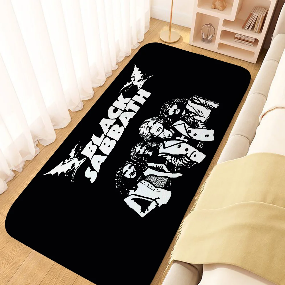 Black Sabbath Carpet for Bathroom Rug Mat Things to the Room Decoration Items Custom Customized Welcome Offers Kitchen Rugs Home