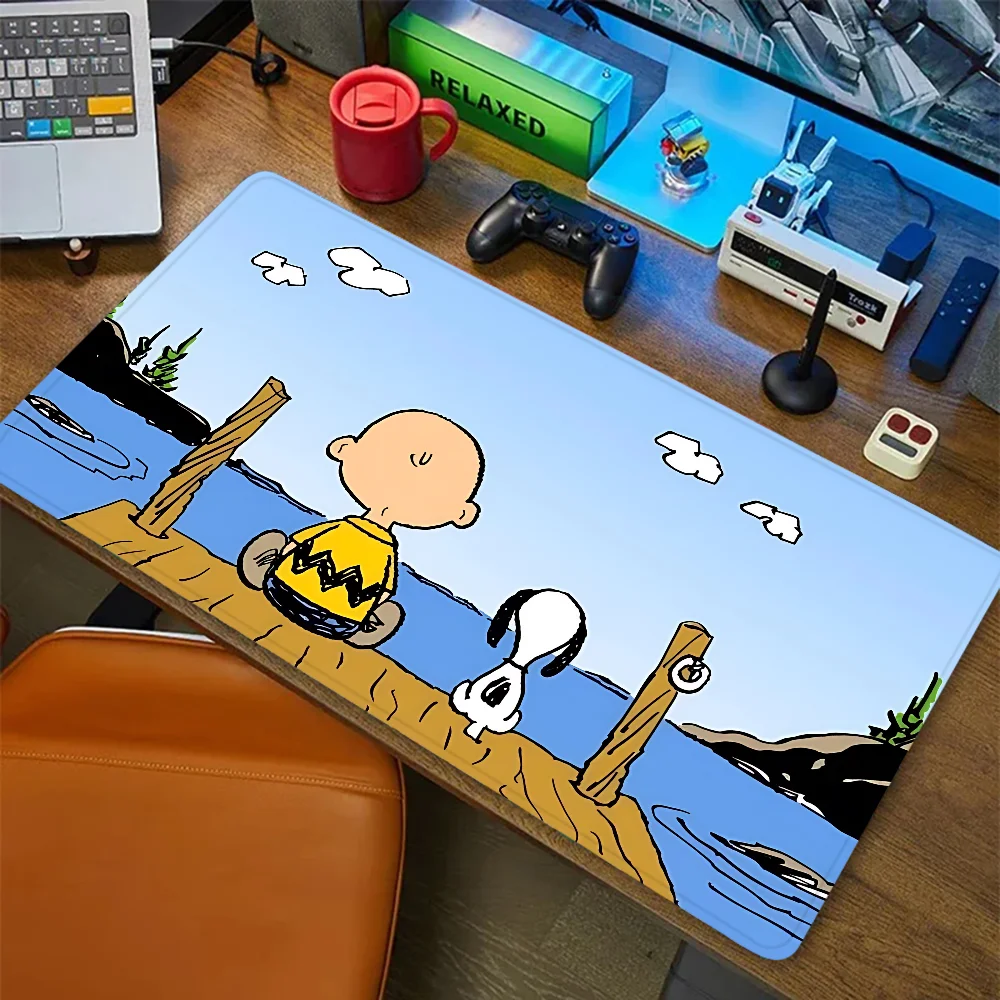 MINISO Cartoon S-SnoopyS Mousepad Mousepad New Arrivals Large Gaming Mousepad L XL XXL Gamer Mouse Pad Size For Keyboards Mat