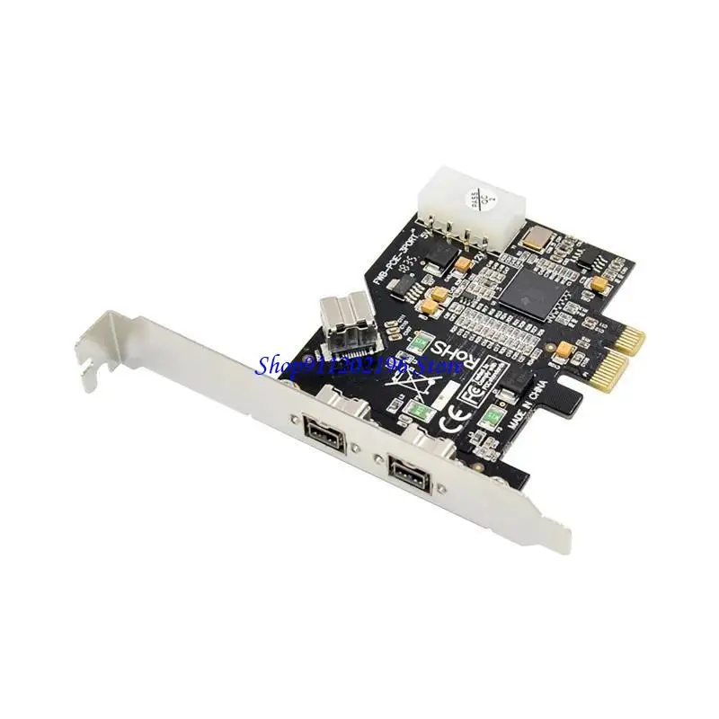 

P82A 3 PORTS PCIE FIERWIRE 800 CAPLE CARPTURE CARD PCI-E 1394B TI XIO2213AZAY SUPPAR
