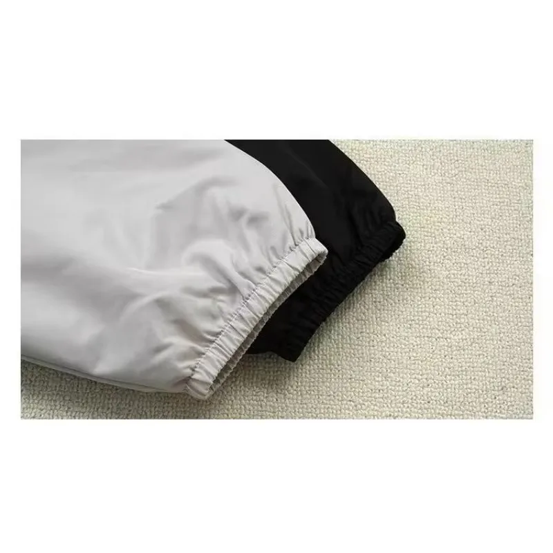 Season 8 Luxury Design Back Double Row Letter Nylon Jacket Classic Brand Double Line Men's Jacket High Street Couple Loose Coat