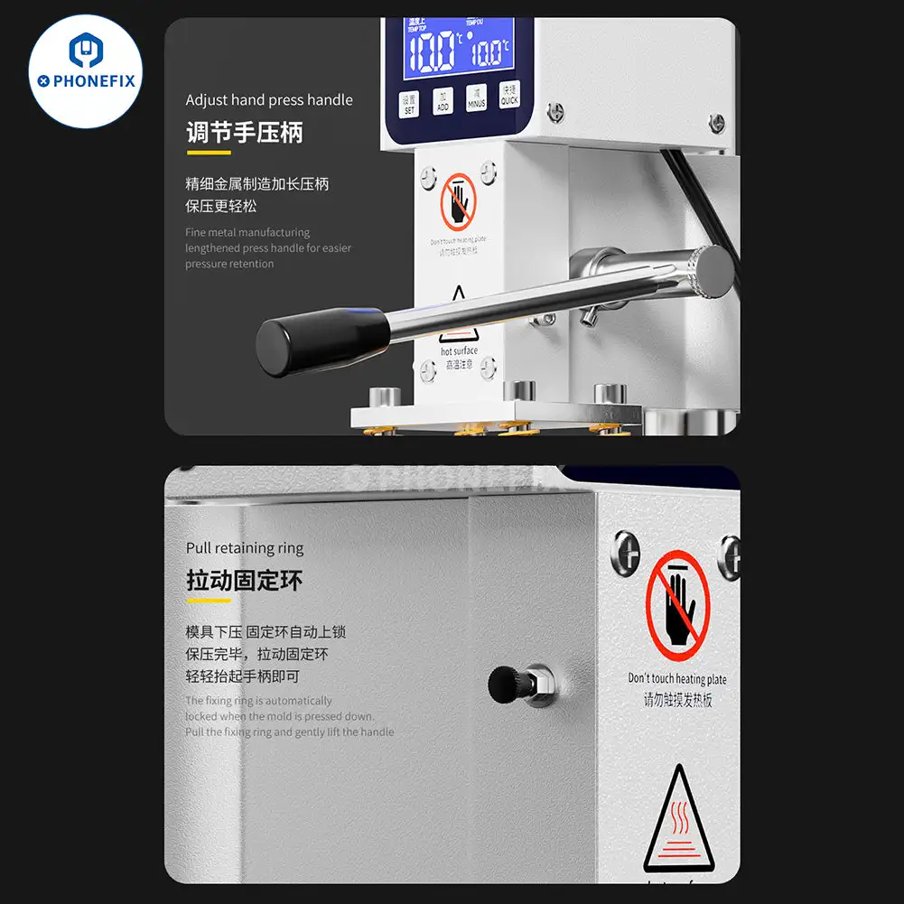 iFixes iJ2 Multi-purpose Dual Preheating Holding Pressure Machine for Phone Screen Back Cover Bracket Frame Hot Pressing Repair