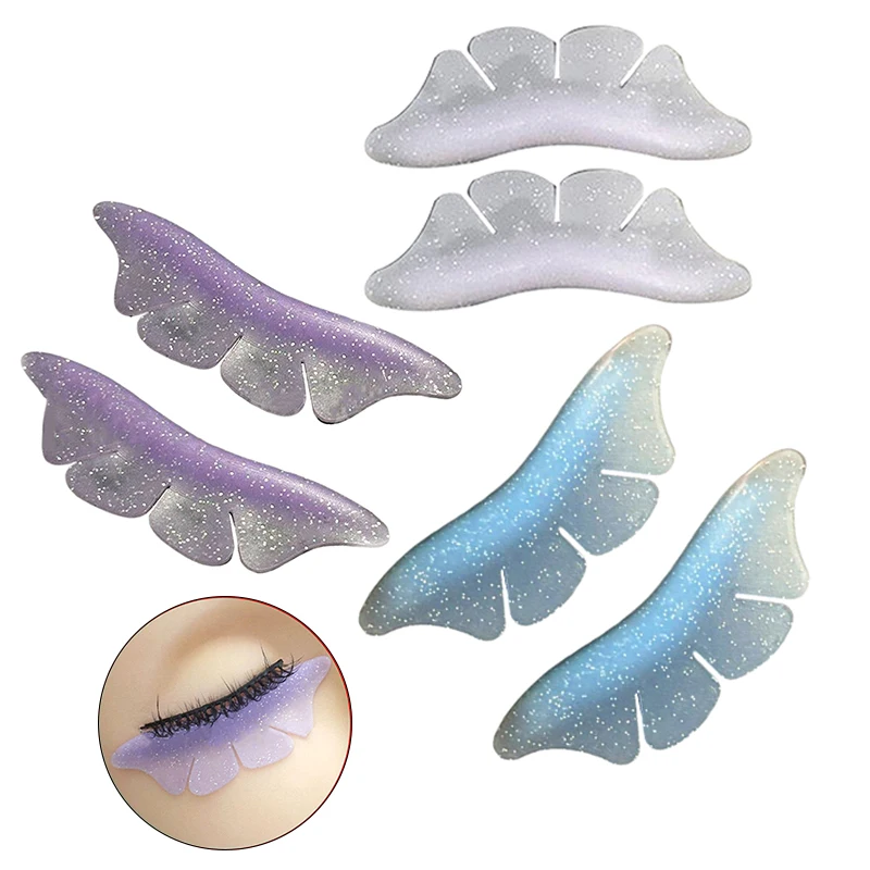 Glitter Butterfly Lash Lift Shields Silicone Eyelash Perm Pads Lash Lifting Rods 3D Eyelash Curler Accessories Applicator Tool