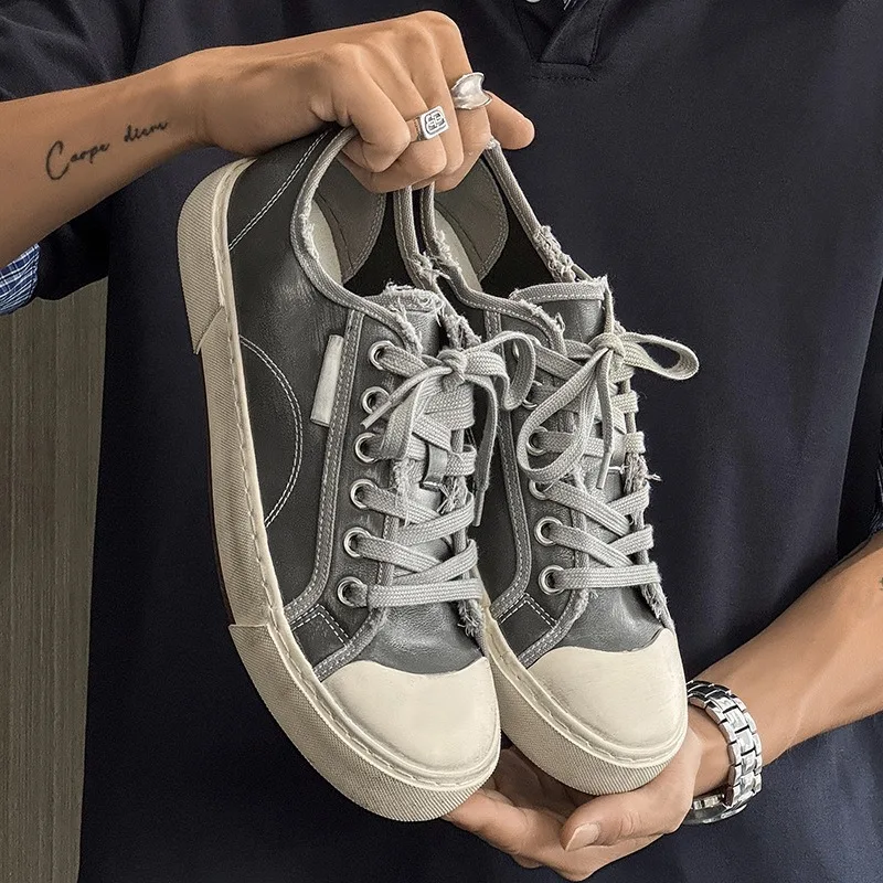 

2025 Autumn Fashion Trend Low Top Men's Casual Sports Shoes Comfortable Versatile Non Slip Lace Up Niche Design Chunky sneakers