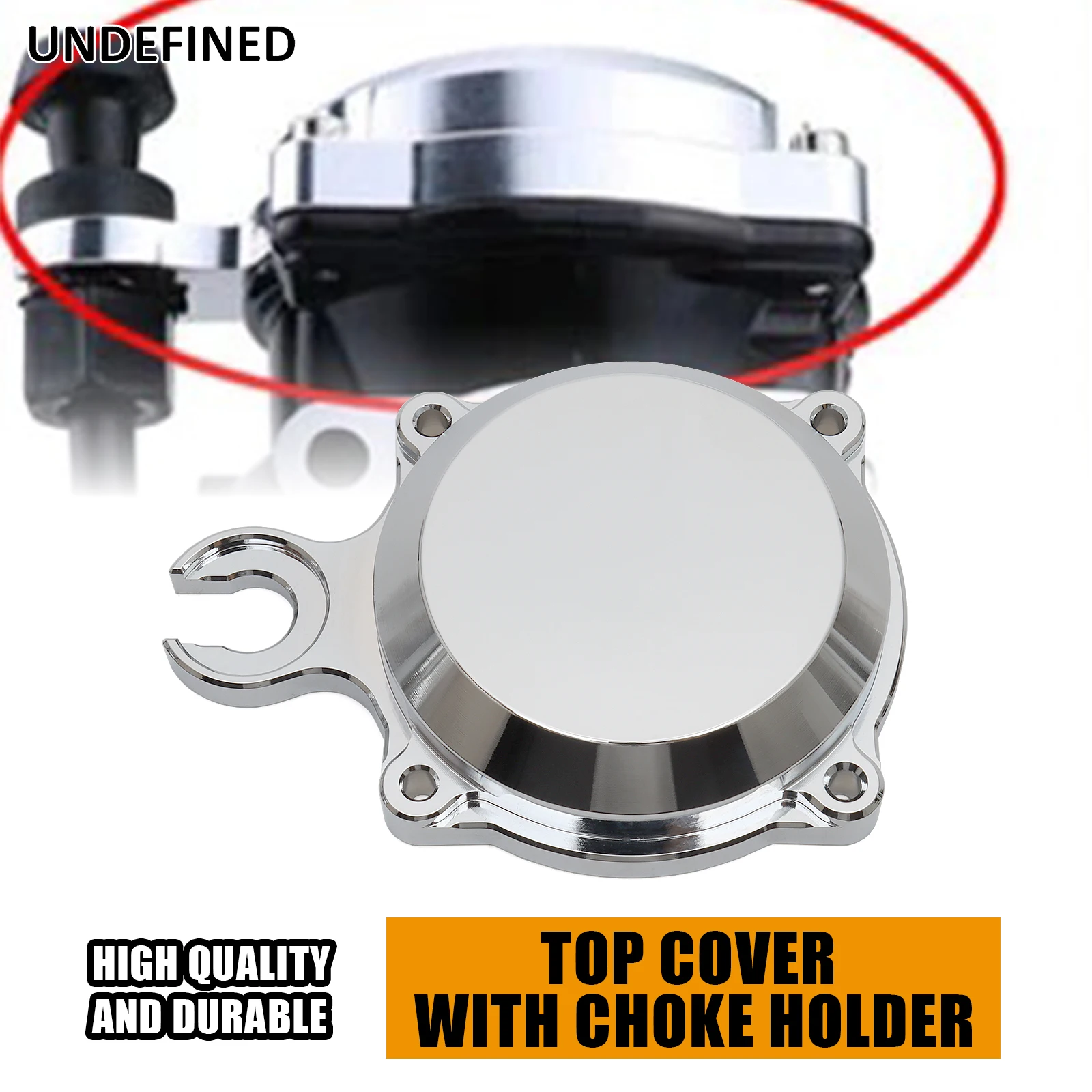 Aluminum Chrome Motorcycle CV 40 Carb Top Cover Fit For Harley 1988-2006 Touring Softail Dyna FXR Sportster with CV40 Carburetor