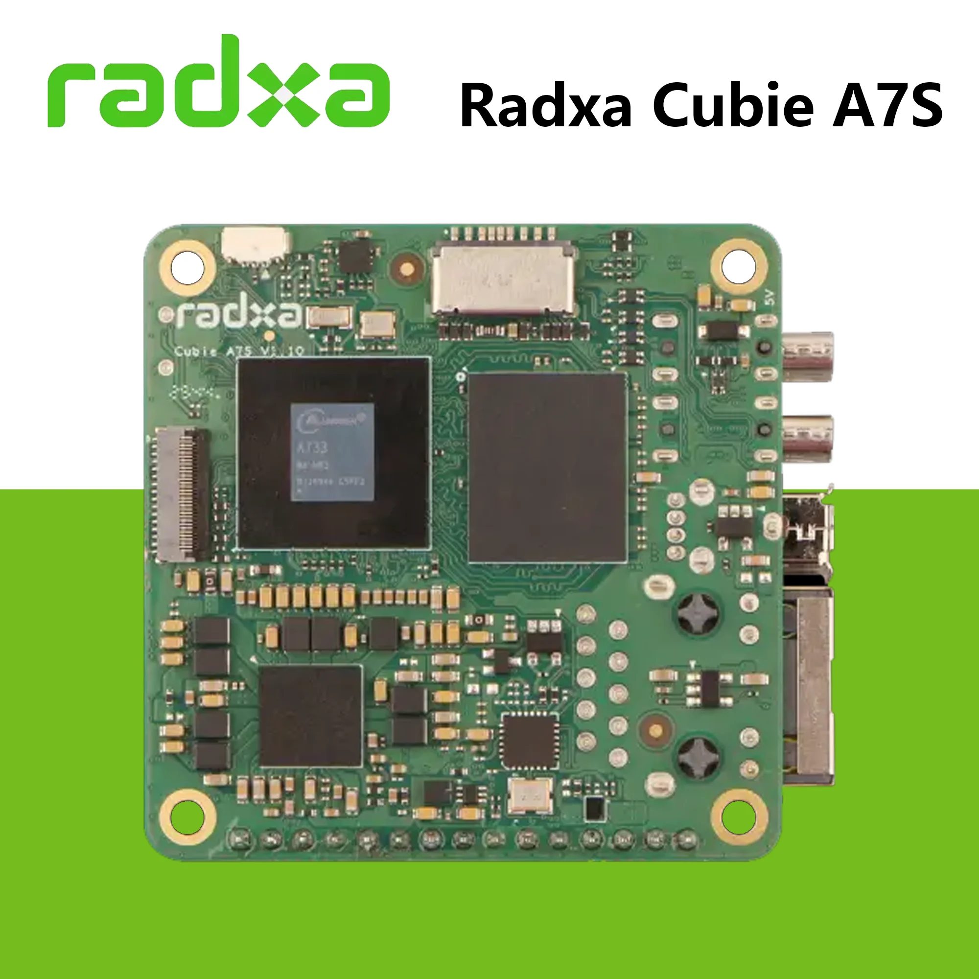 Radxa Cubie A7S Single Board Computer Allwinner A733 Octa-Core Soc