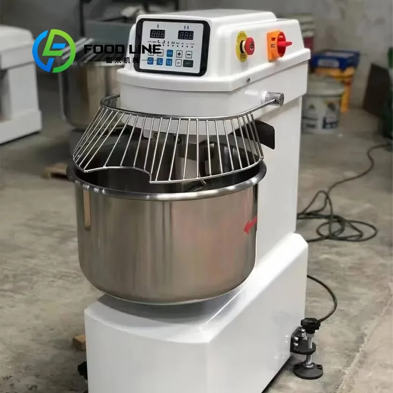 Customized Heavy Duty 50kg Commercial Spiral Dough Mixer Bakery Kneading Machine for Pizza Bread From China