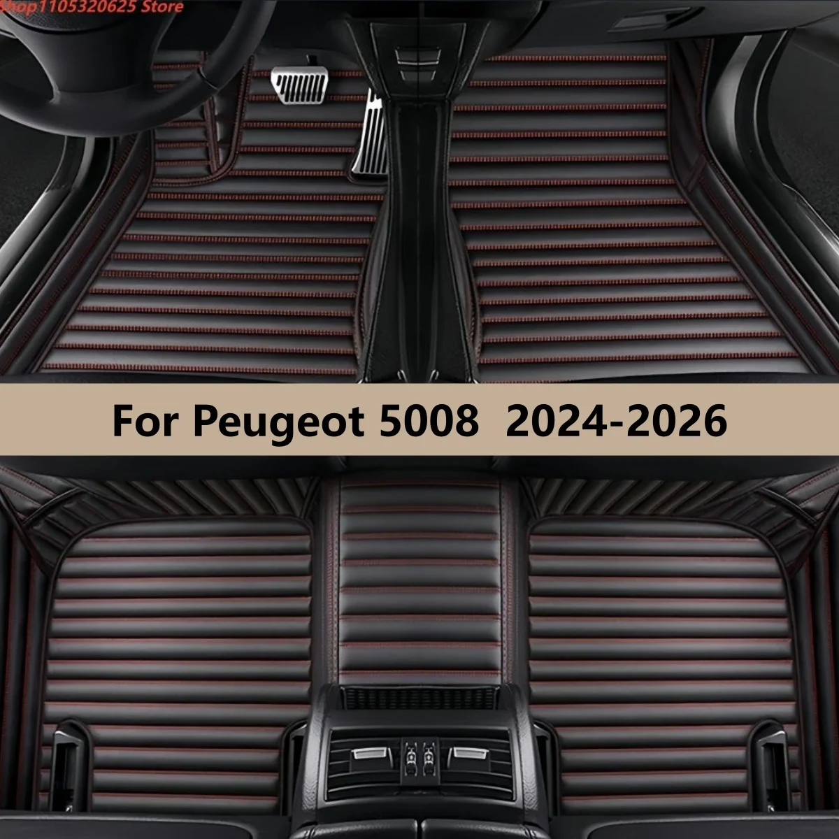 

Автомобильные коврики на заказ для Peugeot 5008 (5-местный) 2024 2025 2026, аксессуары для авто, коврики для ног, автомобильный ковер