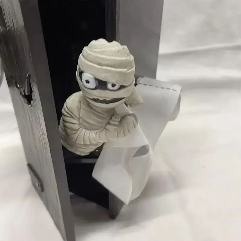 Mummy In The Halloween Bathroom New Fun Toilet Farting Mummy Halloween Toilet Mummy Animation Decoration