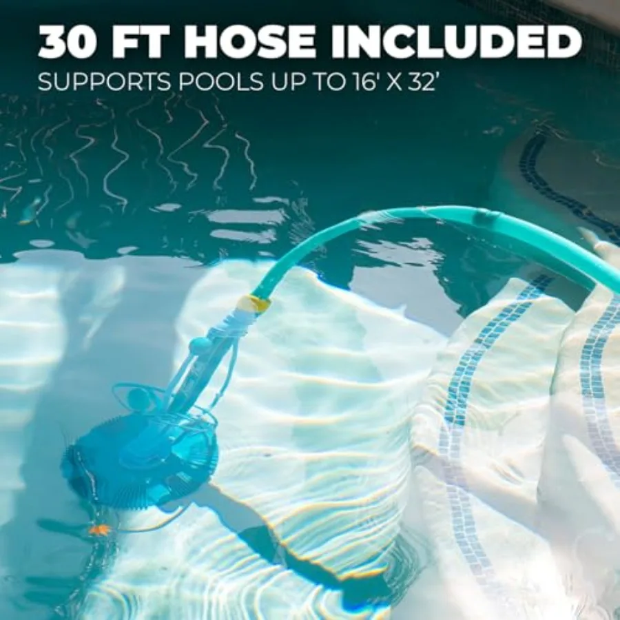 XtremepowerUS Automatic Pool Cleaner Vacuum Generic Pool Cleaner High Flow with Hose Set Included