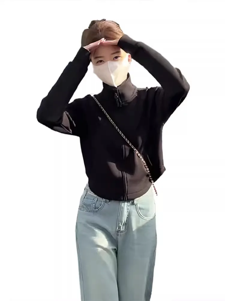 ort Zipper Strickjacke Sweatirt frauen Faionable Koreanische Sle Slim Fit Casual Oberbekleidung Frühling Herbst Neue Ankunft