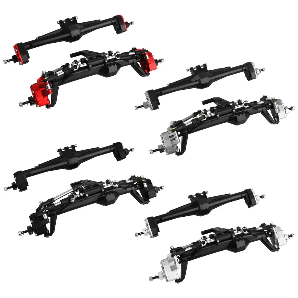 H10 Portal or Straight Axle Plastic +Brass or Aluminum Alloy Front Rear Complete Axles for Vanquish 1/10 RC Crawler Car Upgrade