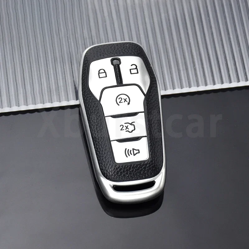 Auto Car Key Shell Fob Holder For Ford Fusion Mondeo Mustang F-150 Explorer Edge 2015 2016 2017 2018 2019 Key Cover Case