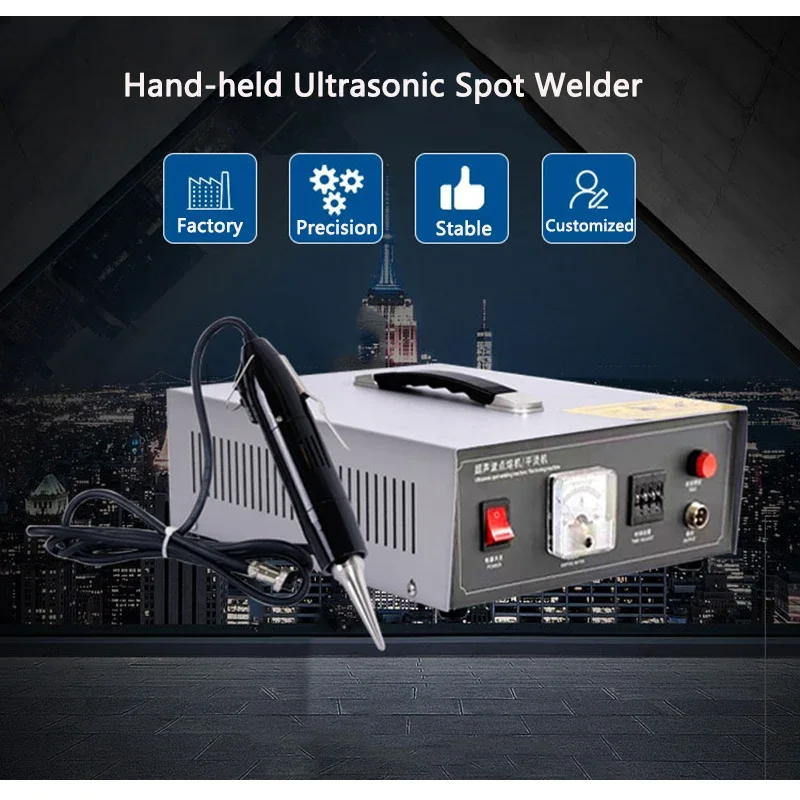 Hand-held Ultrasonic Spot Welder PPVC Plastic /Underwear Spots/Punched Cotton/Car Door Panel/Radar Refitting Welding machine