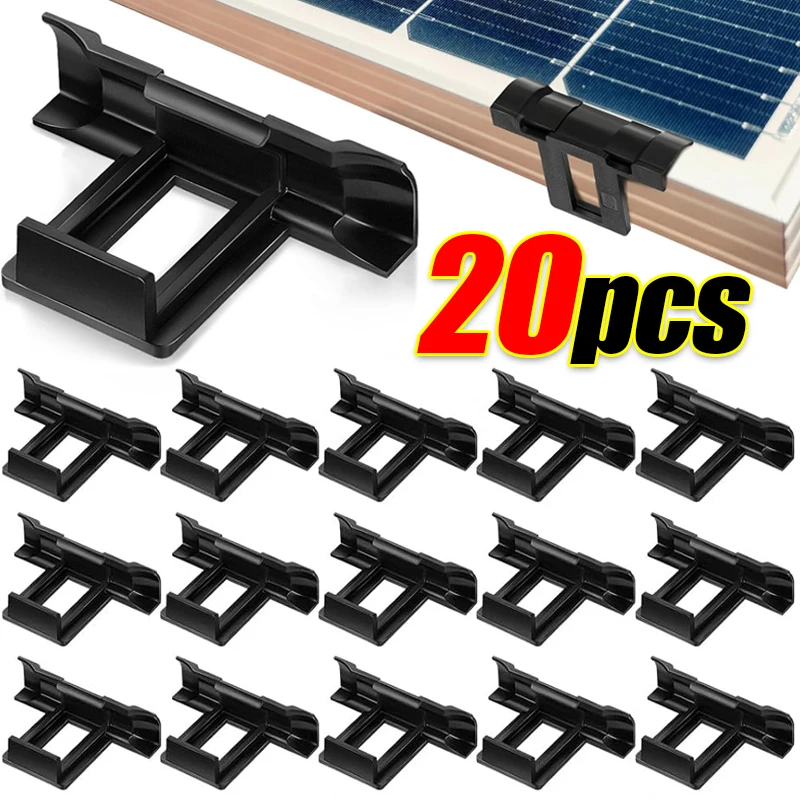 30/32/35/40mm Photovoltaic Modules Cleaning Clip Solar Panel Water Drain Clip Solar Panel Sludge Removal Clamp Solar Power Parts