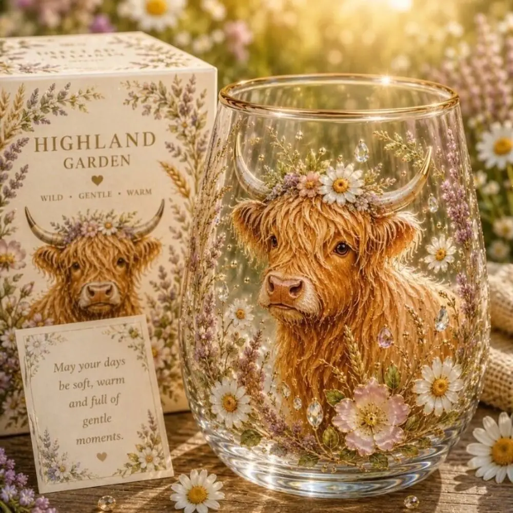 Hummingbird Design Bee Glass Tea Cup Flower Colorful Clear Milk Cup Transparent Large Capacity Embossed Glass Cup Cold Drinks