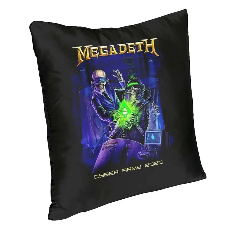 Megadeths Rock Band Cyber Army Cushion Covers Sofa Home Decorative Square Throw Pillow Cover 45x45cm