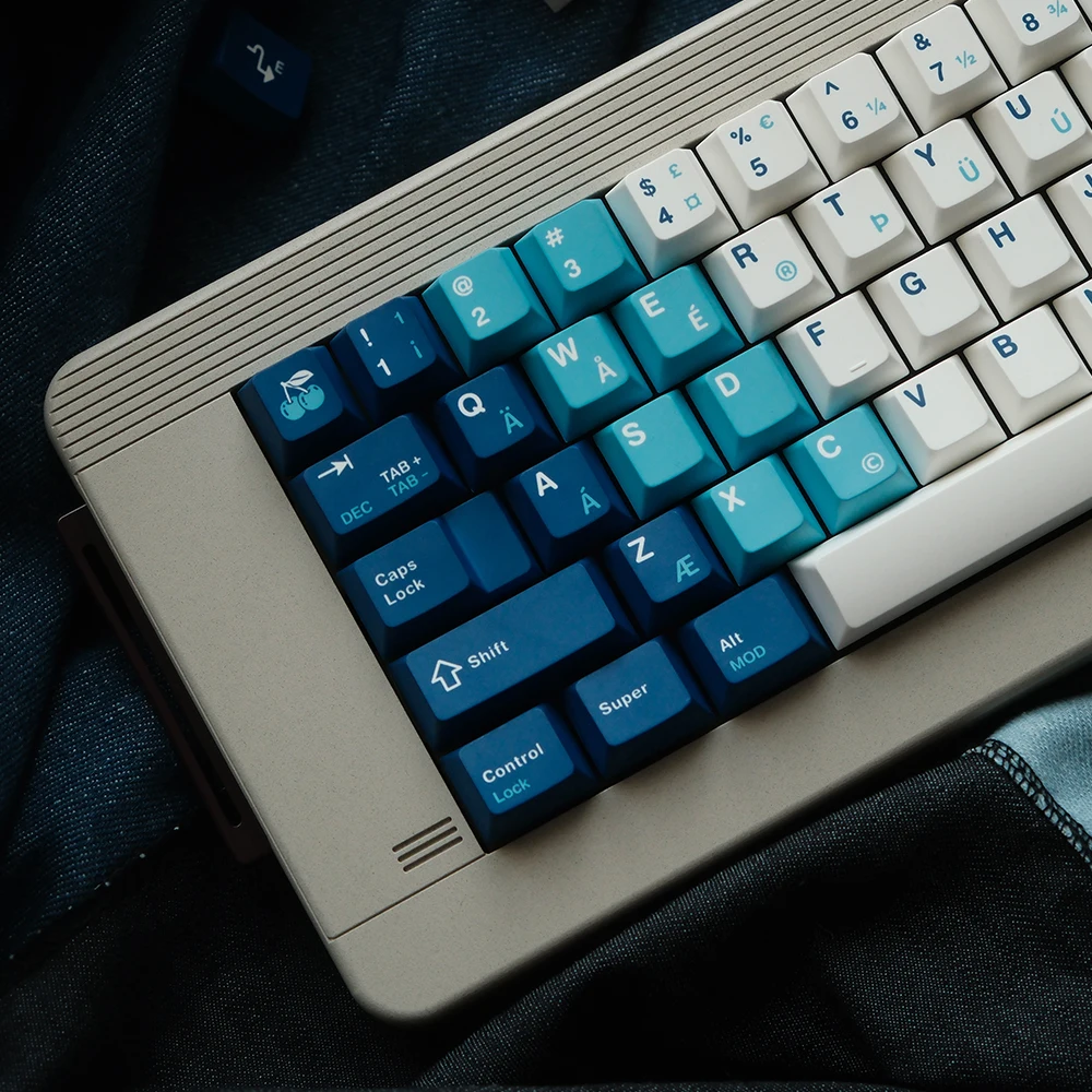 

FBB Keycaps Retro GB Black White PBT Dye Key caps Set for 60%, 75%, 80%, 96%, 100% Cherry Profile Mechanical Keyboards 1.7mm