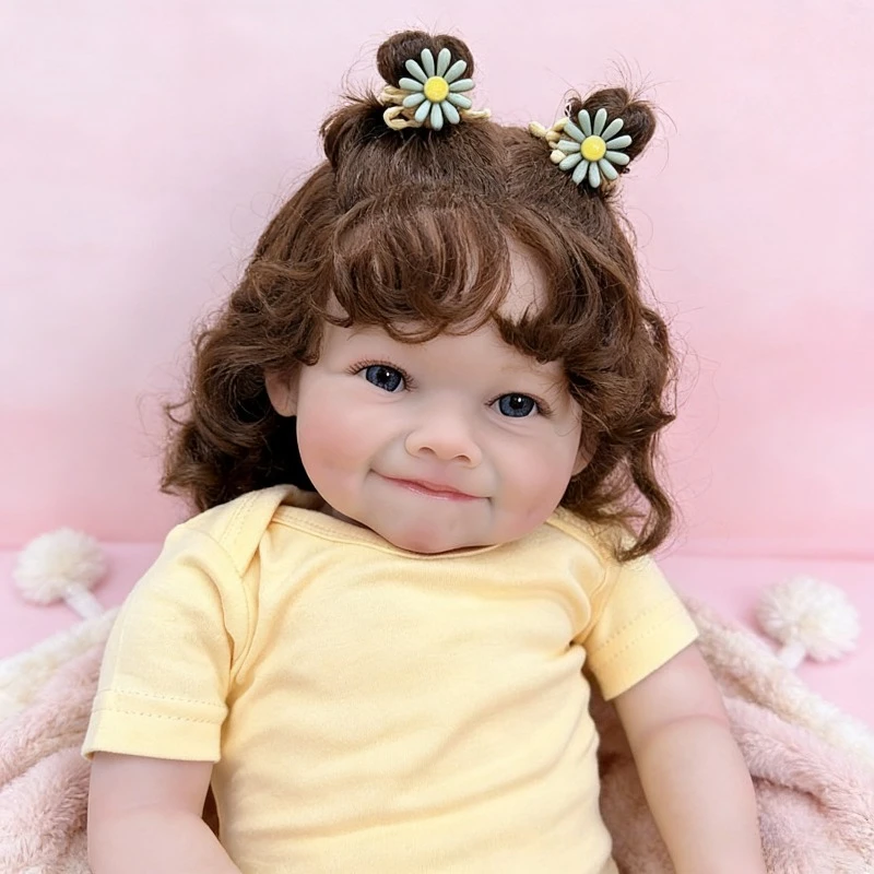 

60cm Cotton Body Handmade Baby Doll Raya Adorable Lifelike Toddler Girls Toy