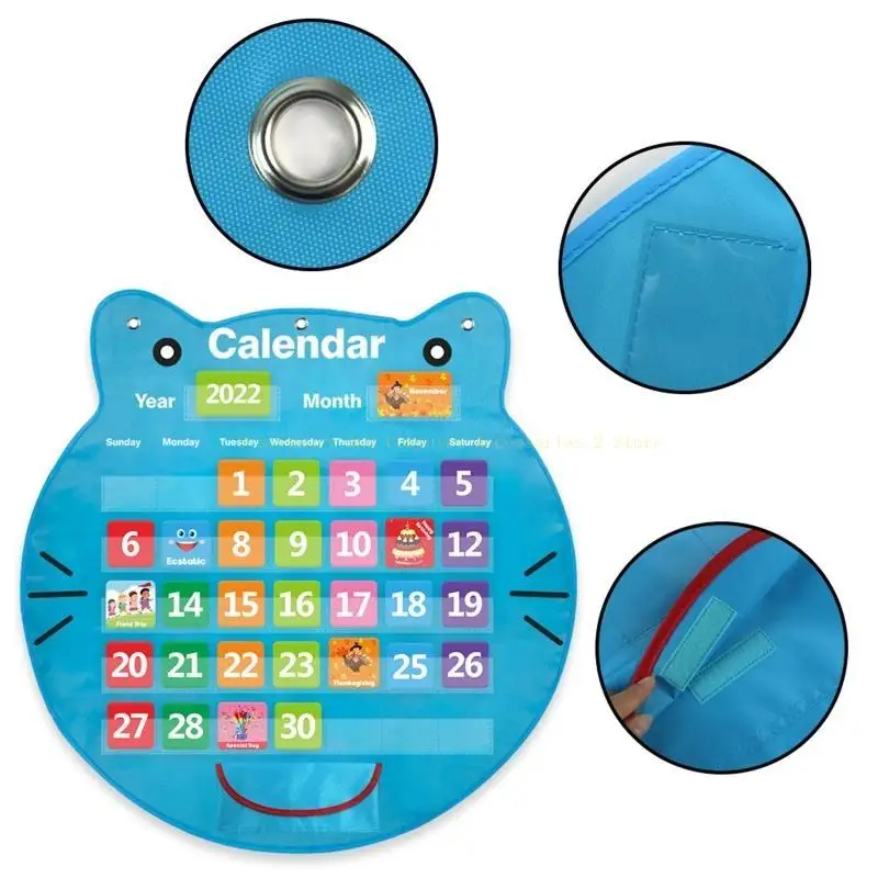 

Class Monthly Calendar Chart 10 Sets Flashcards for Preschooler Early Learning