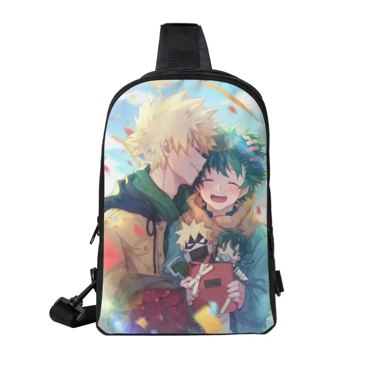 

Anime My Hero Academia Crossbody Sling Backpack Shoulder Sling Chest Bag Adjustable Travel Hiking Daypack Outdoor for Women Men