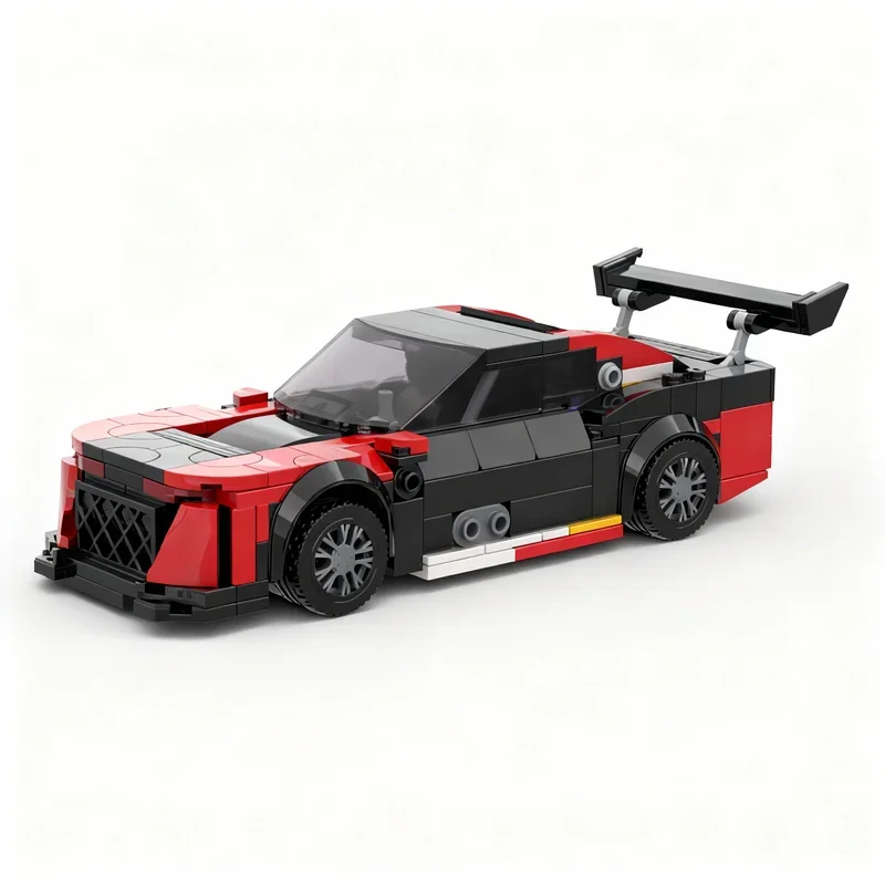 355PCS MOC City Champions Super Car Erebus Motorsport Chiko Racing Chevrolet Camaro Supercar Model Technology DIY Assembly Gift