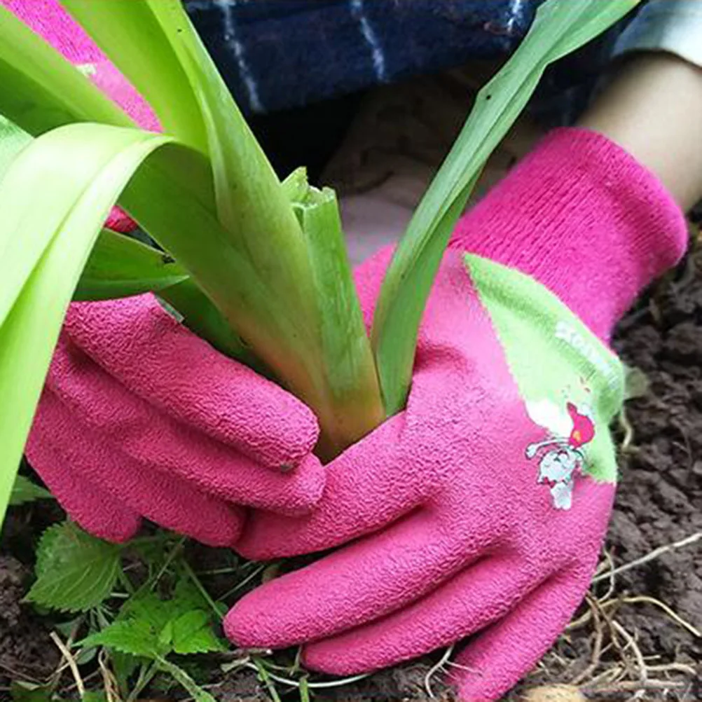 

Stab Resistant Kids Protective Safety Work Home Gardening Gloves Reusable Breathable Children Latex Lightweight Durable