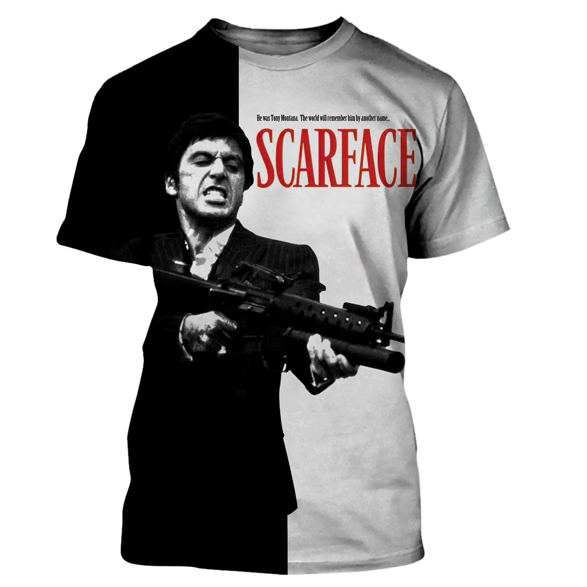 2022 Scarface Men T Shirt New Fashion 3D Printed T-shirts Casual Harajuku Style Tshirt Streetwear Tee