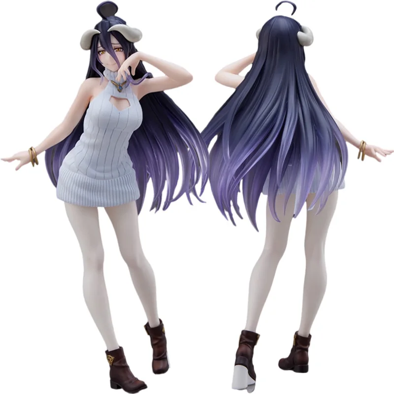 21cm Overlord Albedo Anime Figure Sexy Dress Albedo Action Figure Ainz Ooal Gown Figurine PVC Adult Collection Model Doll Toys