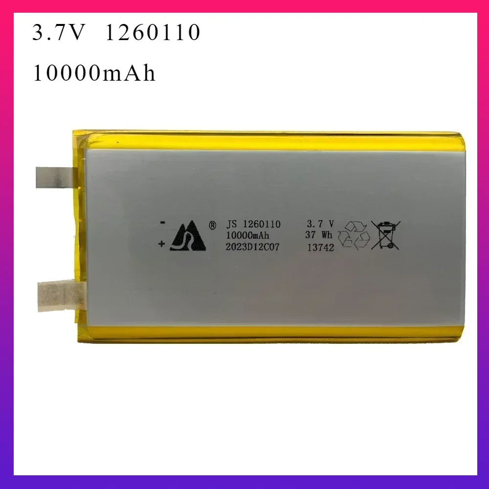 

3.7V 10000mAh 1260110 Polymer Lithium battery for Power Bank,GPS 100% Real Capacity Large capacity lithium battery