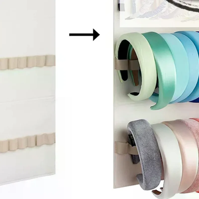 

Hanging Wall Headband Holder For Women Girls Felt Headbands Organizer Hair Bow Storage Hairpins Hair Accessories Display Stand