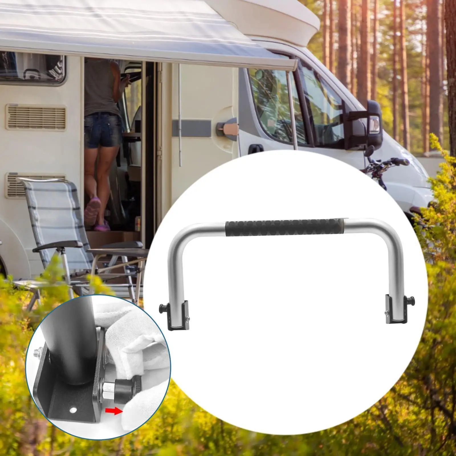 

RV Upper Bunk Foldable Guard Rail Lightweight for RV Forehead Beds Multipurpose Auxiliary Device 57.5cmx25.5cm Accessories