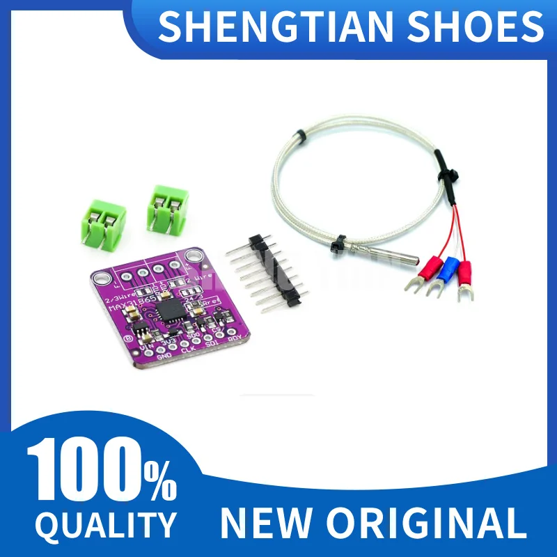 MAX31865 PT100 to PT1000 RTD-to-Digital Converter Board Temperature Thermocouple Sensor Amplifier Module 3.3V/5V For Arduino