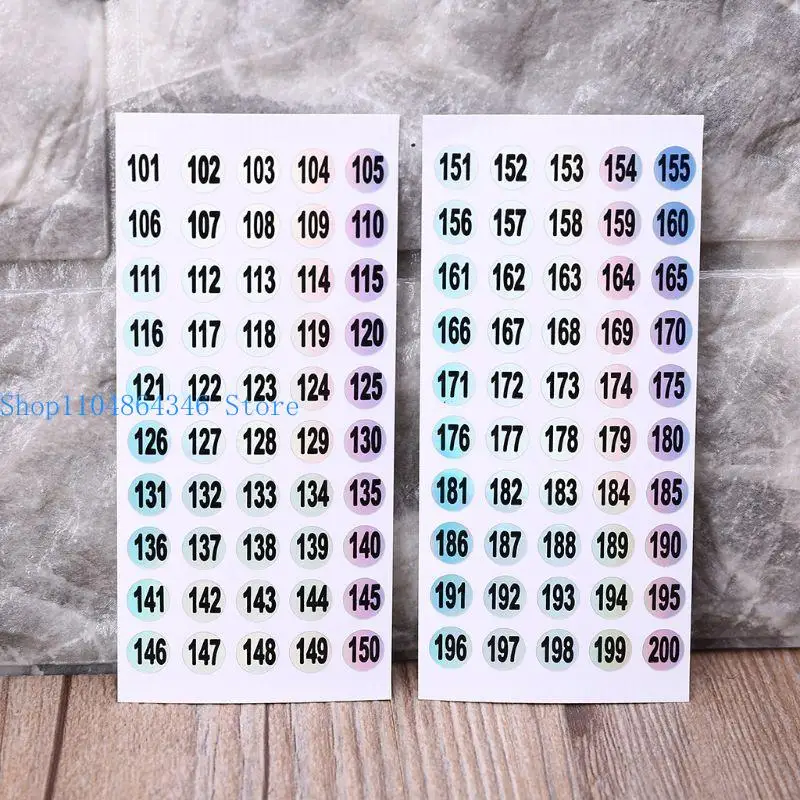 5asd Number 1 to 200 Stickers Adhesive Premium Decal for Inventory Storage