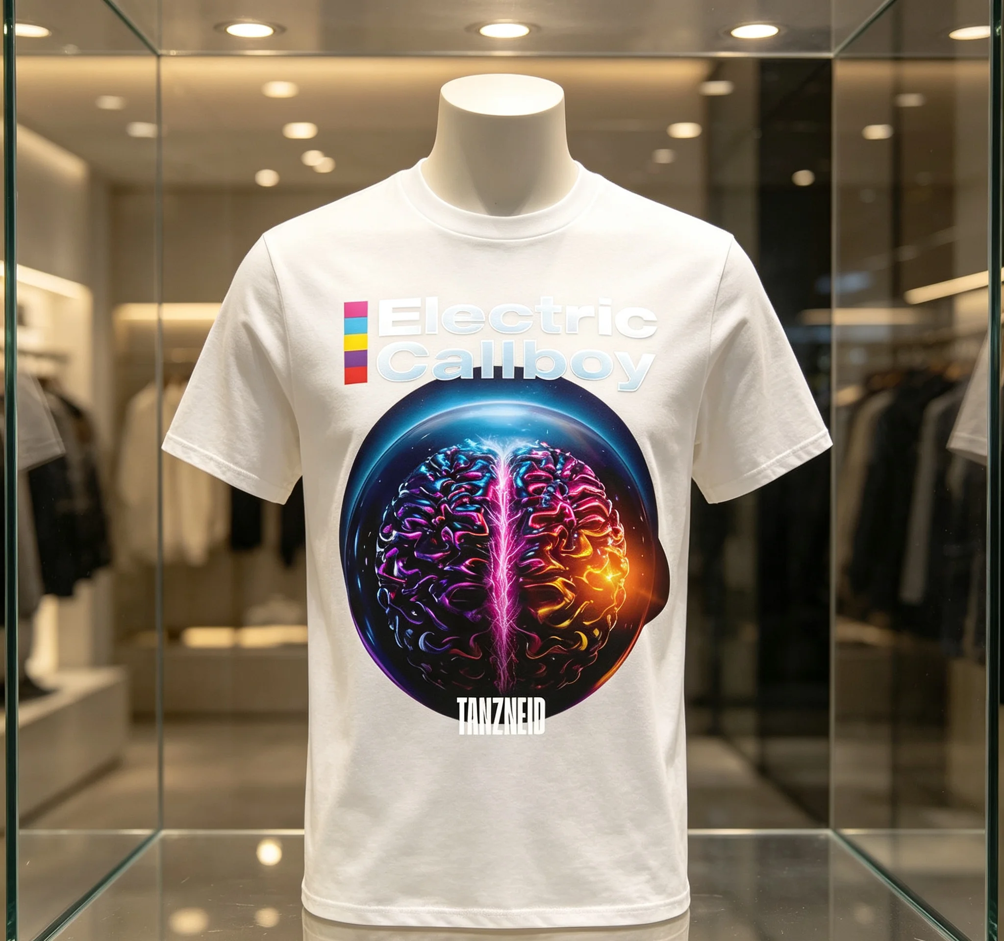 Tanzneid Album Cover Shirt ELECTRIC CALLBOY Band Design T-shirt Unisex Streetwear Cotton Loose Women Men Tshirts Graphic Merch
