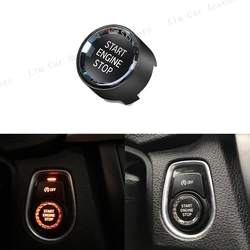 For BMW F20 F30 F48 F15 G30 F80 F82 Car Engine Ignition Start Stop OFF Switch Button Cover Crystal