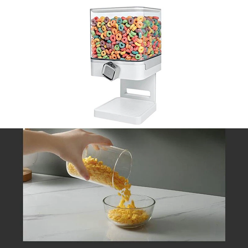 Single Barrel Cereal Machine Self-Service Food Storage Container Grain Dispenser Oat Storage Tank