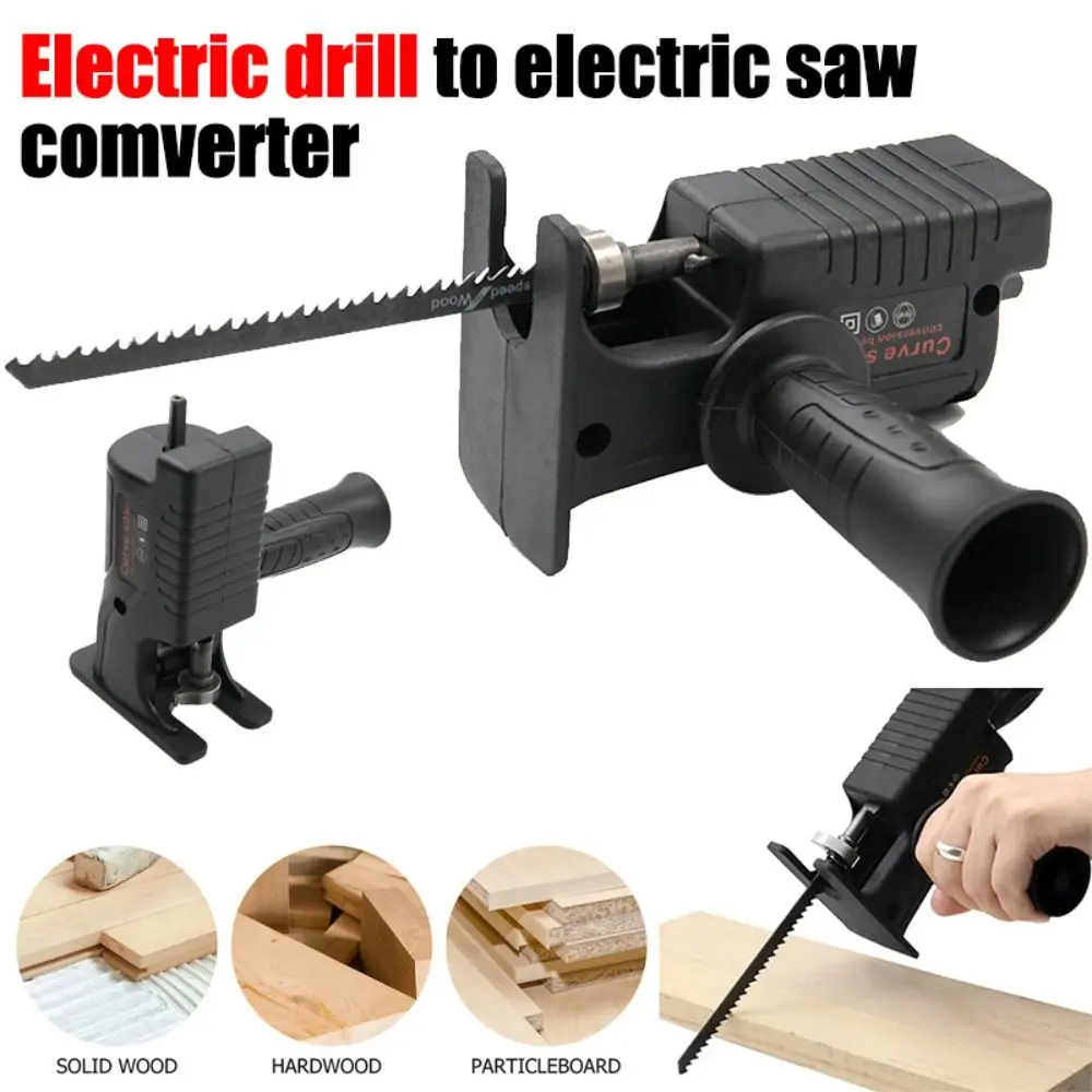 Quick Chuck Drill Saw Adapter Anti Slip Guard Auxiliary Handle Reciprocating Saw Adapter Drill Saw Attachment