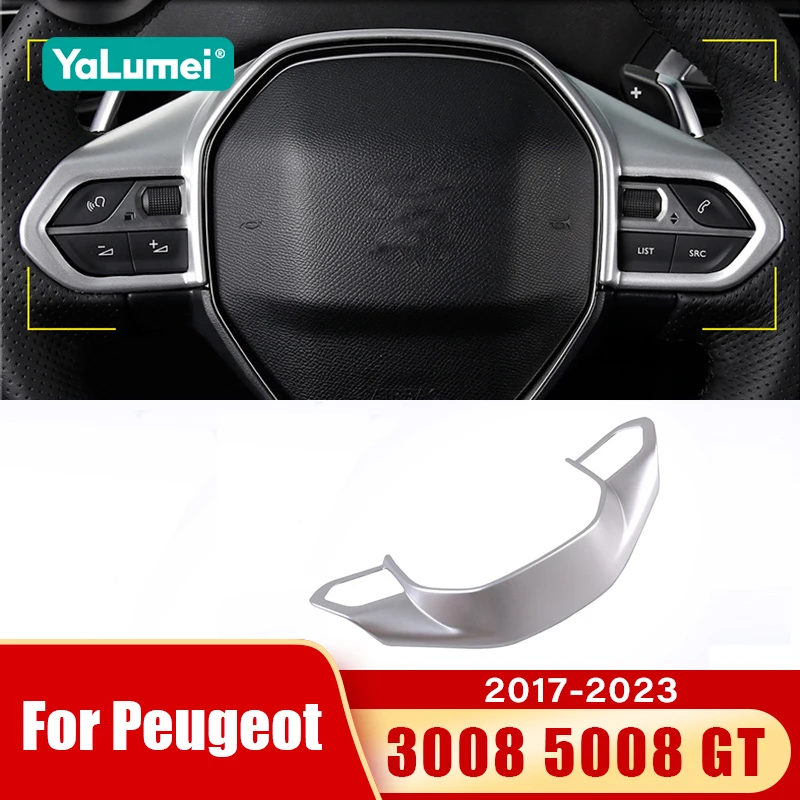 Für Peugeot 3008 5008 GT 2017 2018 2019 2020 2021 2022 2023 Auto Lenkrad Knopf Dekorationsabdeckung Zubehör