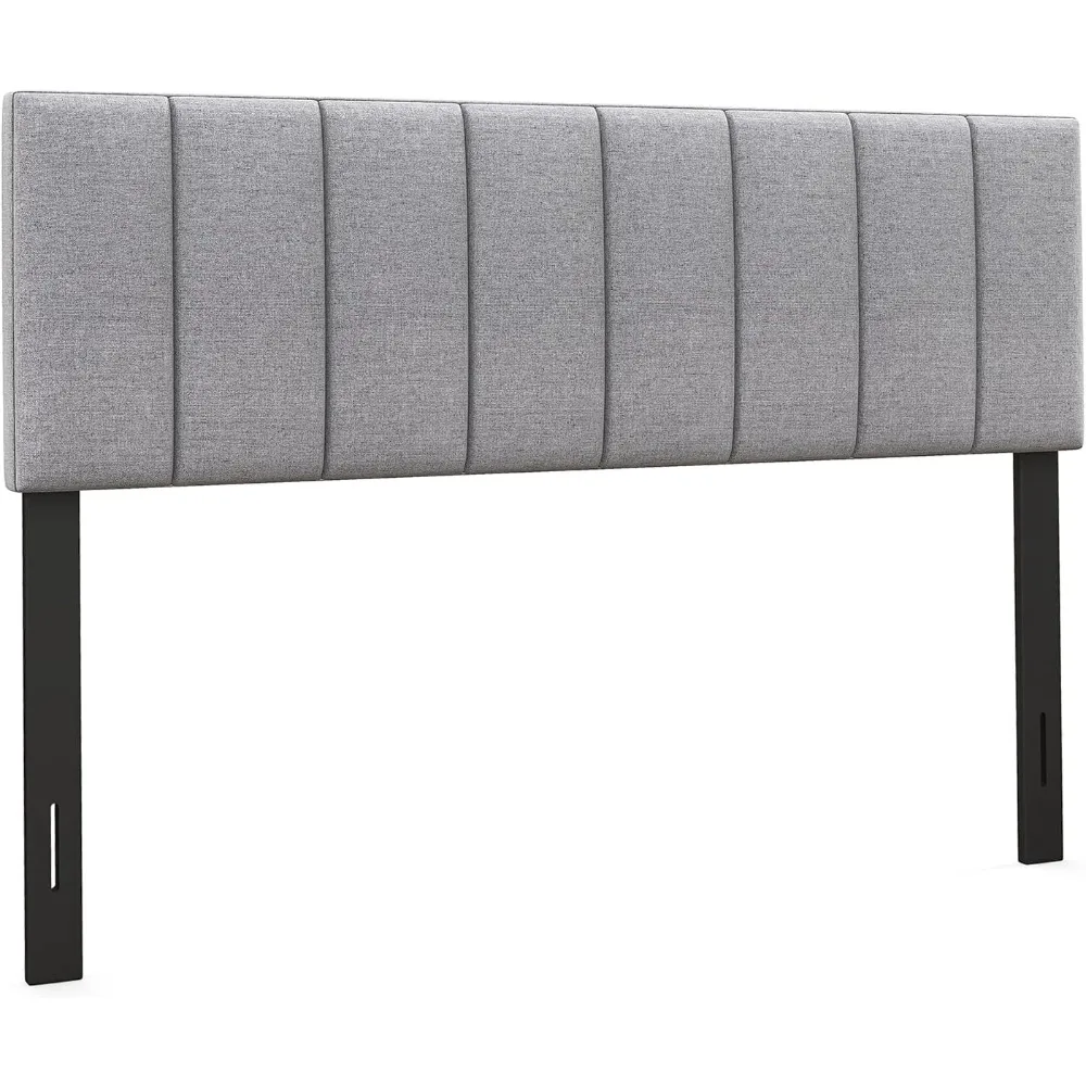 

Linen Upholstered Headboard, Adjustable Width Button Tufted Headboard Only with Solid Wood Legs, Attach Frame, Modern Headboard
