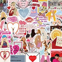 50Pcs Sabrina Carpenter Stickers Sabrina DIY Stickers Scrapbooking Phone Luggage Skateboard Waterproof Decals