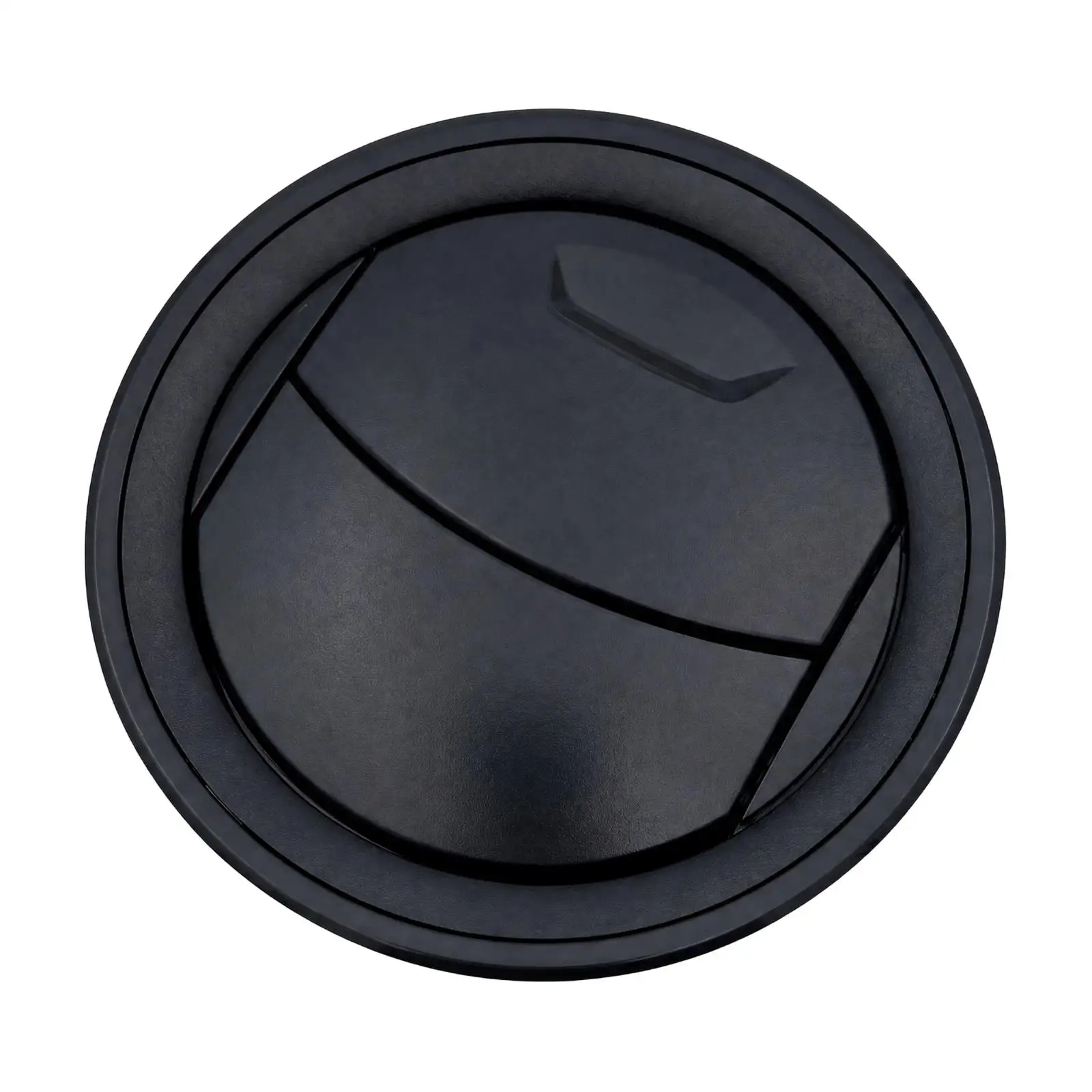 Round Car Air Conditioning Vent for VW 2H0 819 703 G Dashboard Outlet Adjustable Louvers Black Plastic Trim