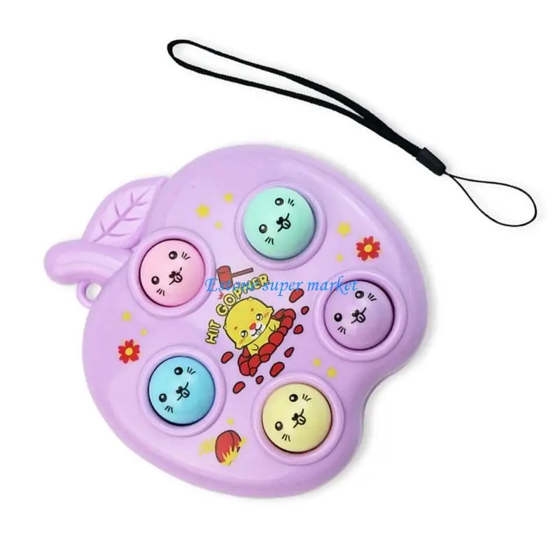 090B Kids Handhold Whack-a-Mole Keychain for Hand-Eye Coordination Decompression Toy