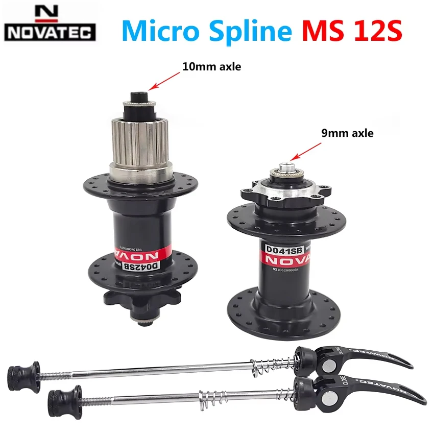 

Велосипедная втулка Novatec 12v D041/D042 с быстросъемным креплением QR для MTB, кассета MicroSpline MS XT/SLX M6100/M7100/M8100/M9100