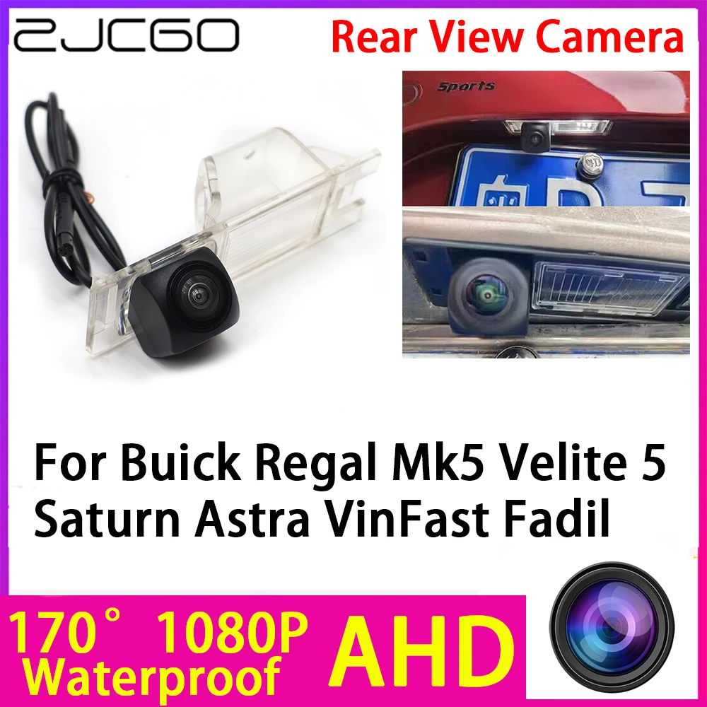 ZJCGO AHD 1080P Reverse Rear View Camera Night Vision Waterproof for Buick Regal Mk5 Velite 5 Saturn Astra VinFast Fadil