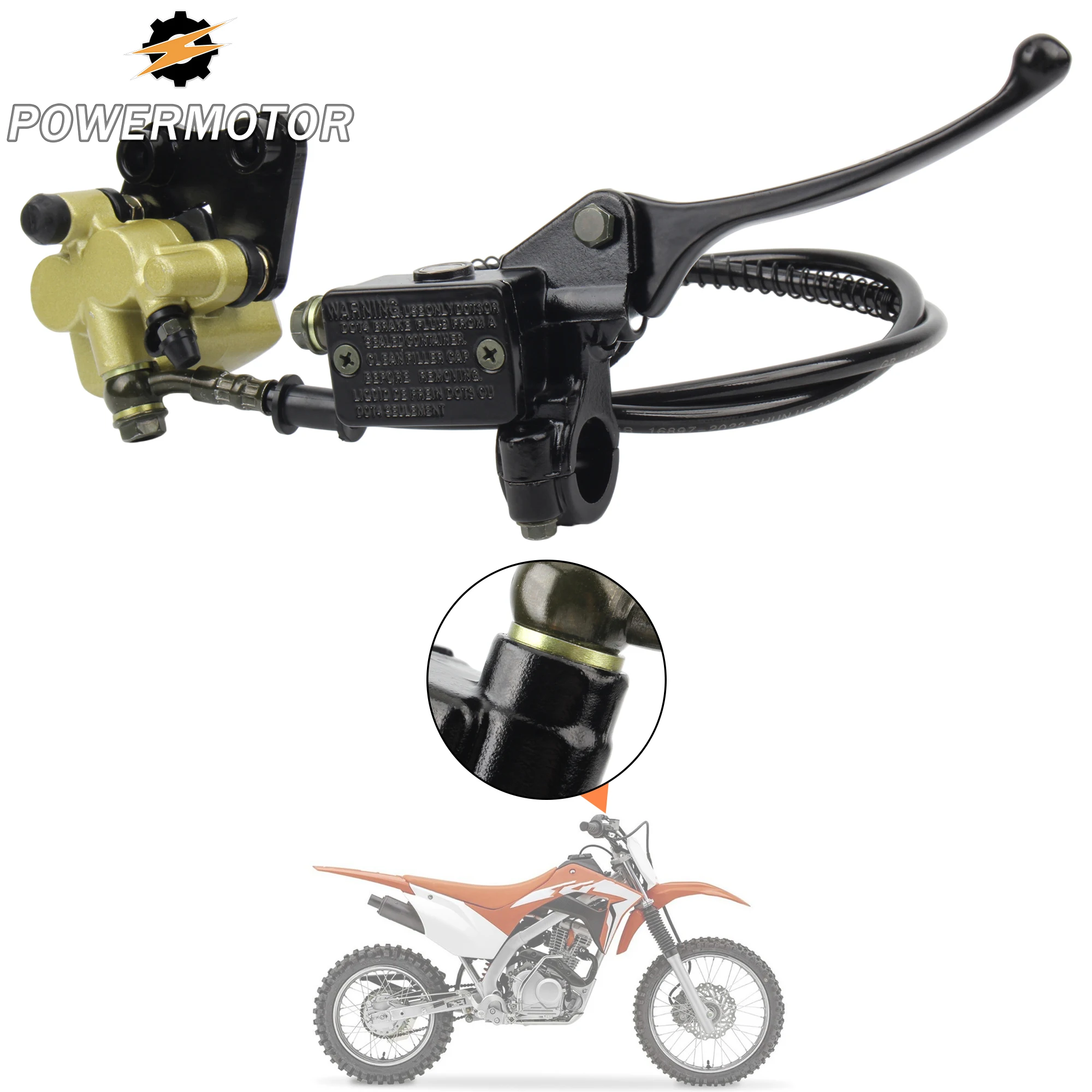 

for 50 110 125cc BBR TTR CRF 50 XR Apollo Front Disc Brake Kit Hydraulic Brake System Motocross Enduro DirtBike Modified Parts