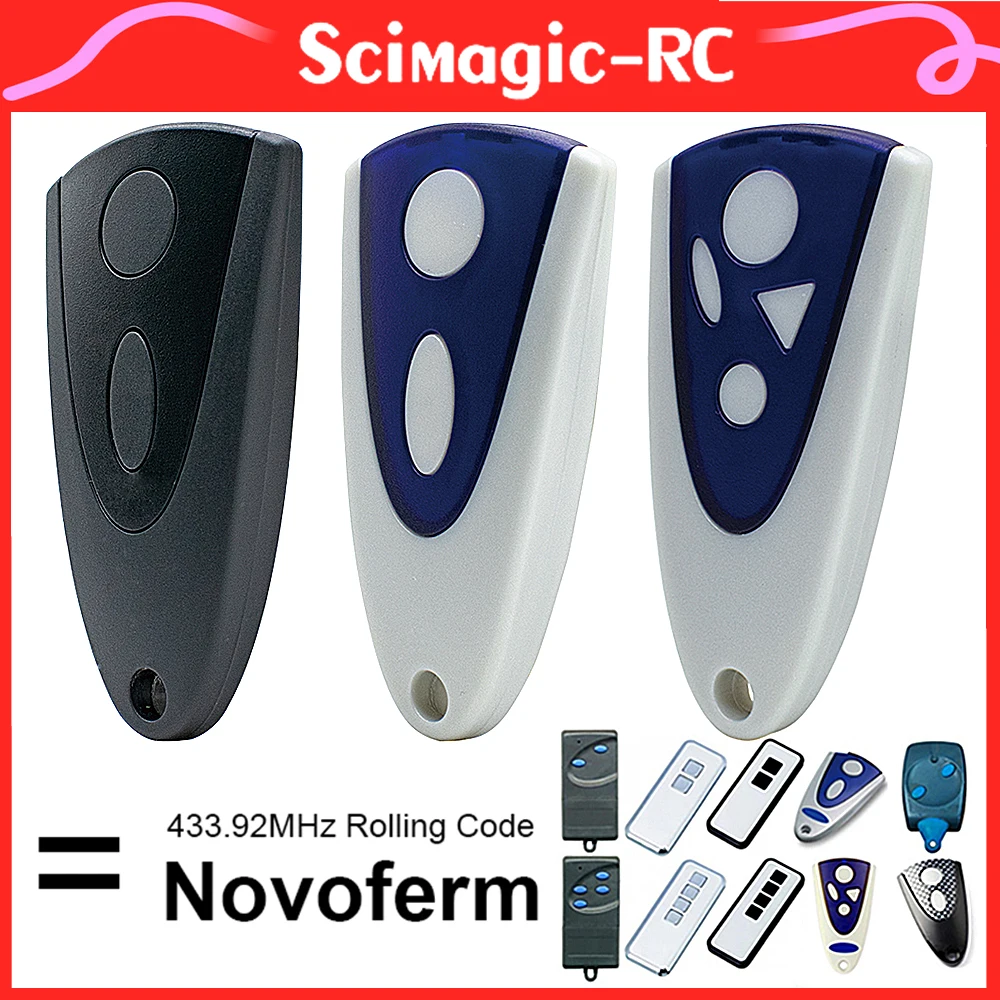 100% Replacement your NOVOFERM NOVOTRON 502 MAX43-2, 504 MAX43-4 433.92 MHZ Rolling Code Garage Door Remote Control Opener