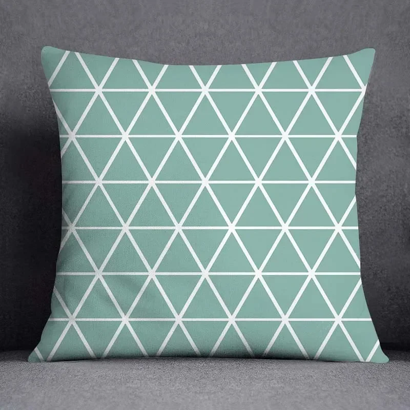 Home living room decoration cushion covers short plush throw pillow cover45*45Geometric Color Pillowcase 40x40cm 50x50 45x45