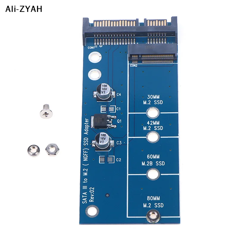 【Ha8】Add On Card NGFF M.2 Adapter M2 SATA3 Raiser M.2 To SATA Adapter SSD M2 To SATA Expansion Card B Key Suppor 30/42/60/80mm