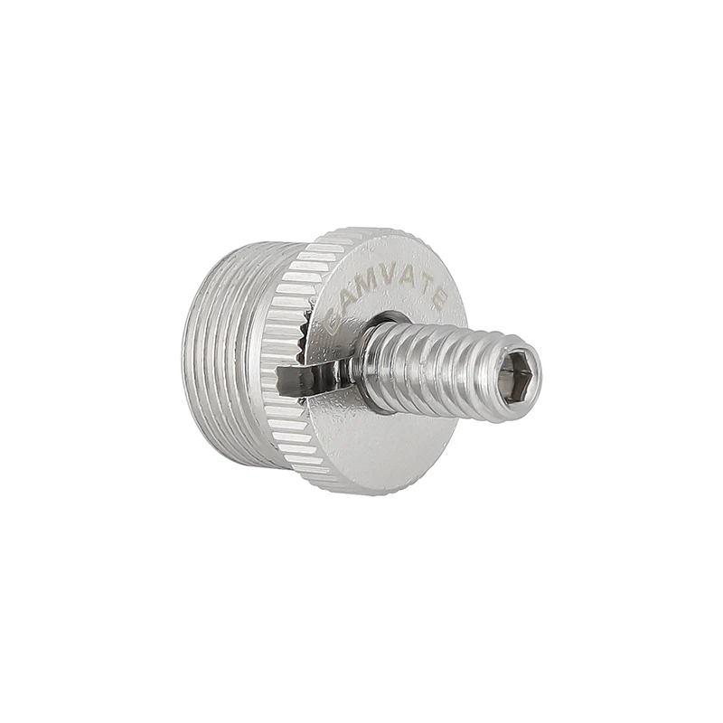 CAMVATE Mic برغي محول تحويل 5/8 "-27 ذكر إلى 1/4"-20 أنثى الموضوع ل DSLR كاميرا قفص تلاعب ميكروفون حامل حامل